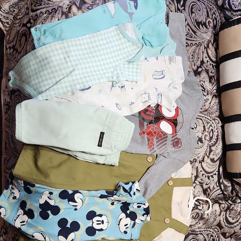 Assorted Baby Clothing Set with Cartoon Prints